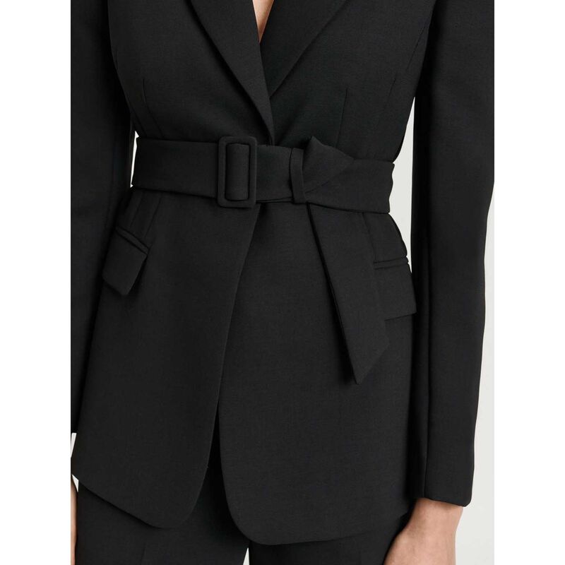 Veronika Maine Double Weave Belted Blazer image number 2